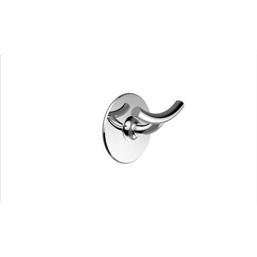 Nouveau Double Stick-On Robe Hook Chrome