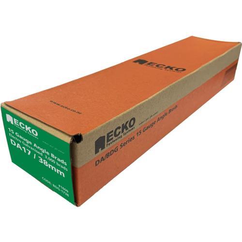Ecko DA/BDG Series 15 Gauge Angle Brads Gasless Pack DA17 X 38mm Pack of 3000