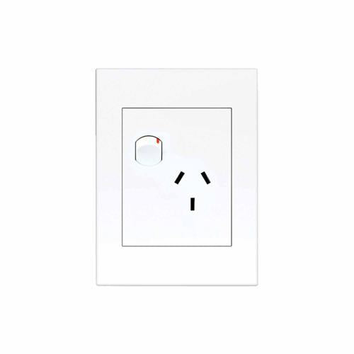HPM Vertical Single Power Point White