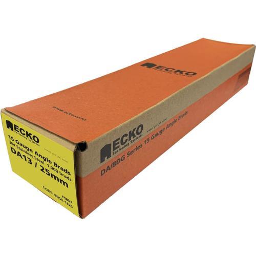 Ecko DA/BDG Series 15 Gauge Angle Brads Gasless Pack DA13 X 25mm Pack of 1000