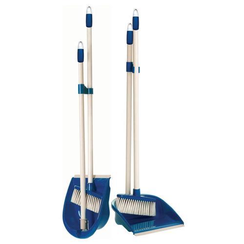 Raven Brush & Pan Set Upright 950mm 245mm 260mm Blue
