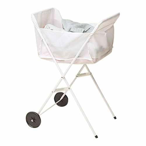 Suzy 2 Wheel Laundry Trundler 23mmx500mmx990mm White