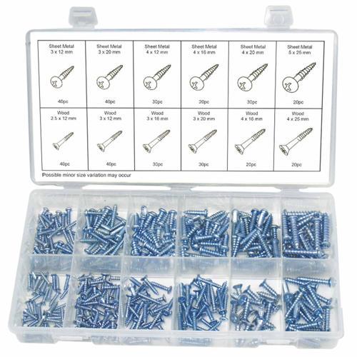 Swordfish Wood Screw Assortment 360 Piece Pack of 360