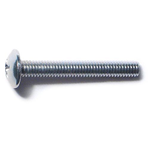 Midwest Fasteners Machine Screw 4mm-.70 X 30mm Zinc Pack of 2