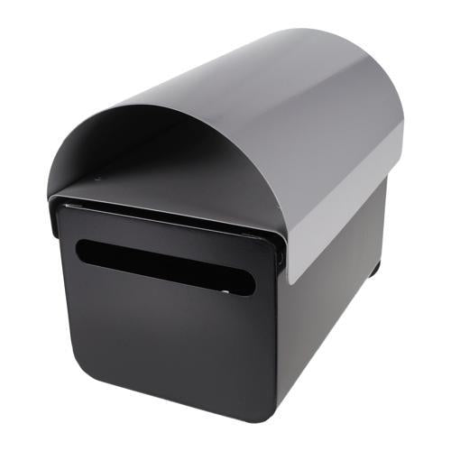 Mail Boss Taupo Metal Letterbox 250mm 190mm 290mm Black/Grey