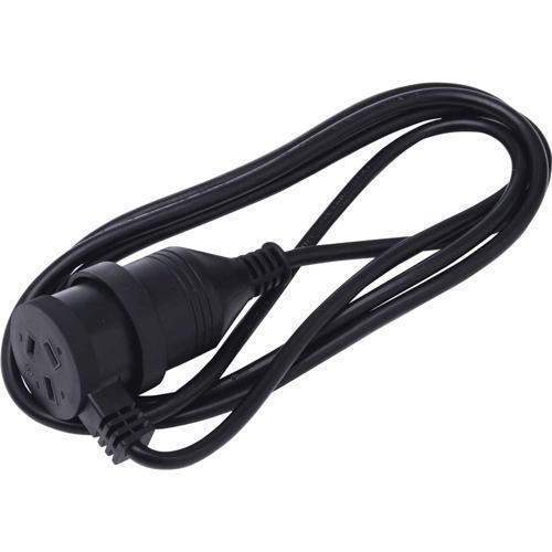 Black+Decker Piggy Back Extension Lead 2m Black