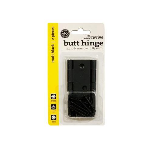 Trio Butt Hinge Loose 85mm Black 85mm Black Pack of 2