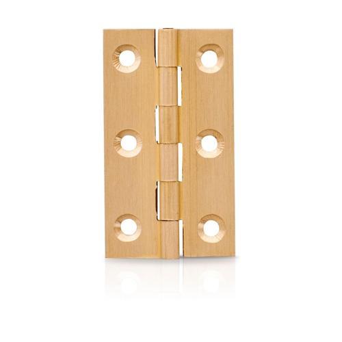 Trio Butt Hinge Fixed 50mm Self Colour Brass 50mm Self Colour Brass Pack of 2