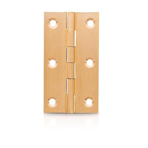 Trio Butt Hinge Fixed 65mm Self Colour Brass 65mm Self Colour Brass Pack of 2