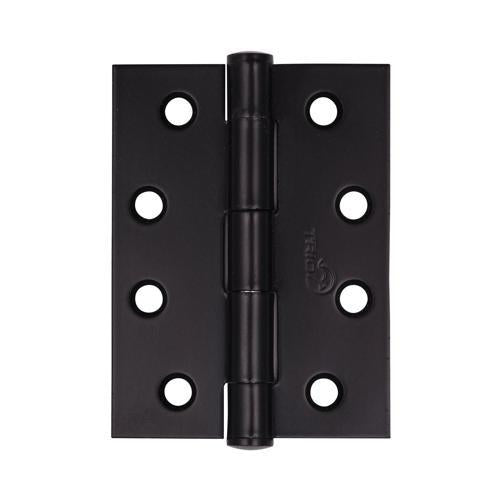 Trio Butt Hinge Fixed 100mm Black 100mm Black Pack of 2
