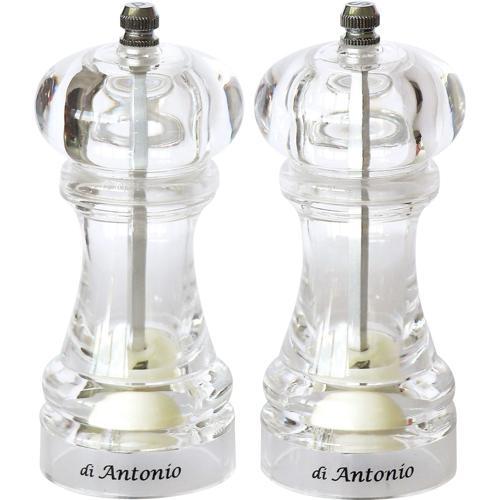 Di Antonio Salt & Pepper Set 140mm Clear