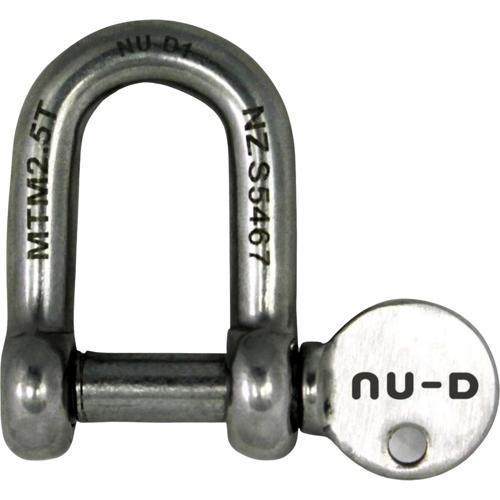 NU-D D Shackle 10mm Stainless Steel 316