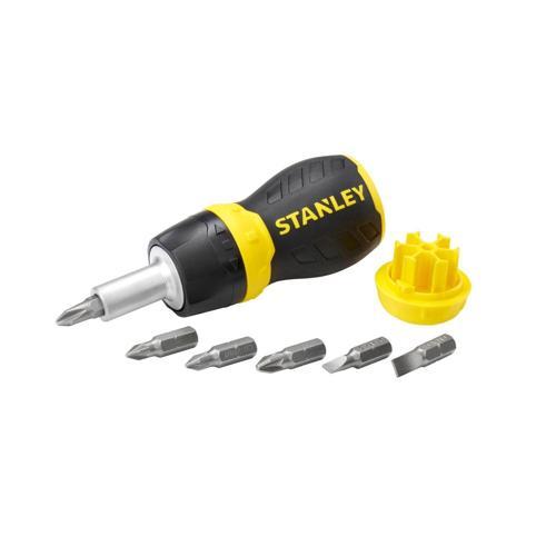 Stanley Multi Bit Stubby Ratcheting Screwdriver 6 Piece