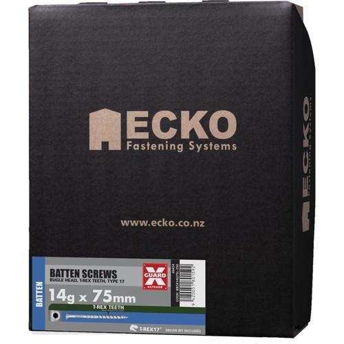 Ecko T-REX17 Batten Screws OutDoor XGuard 14g X 75mm Pack of 250