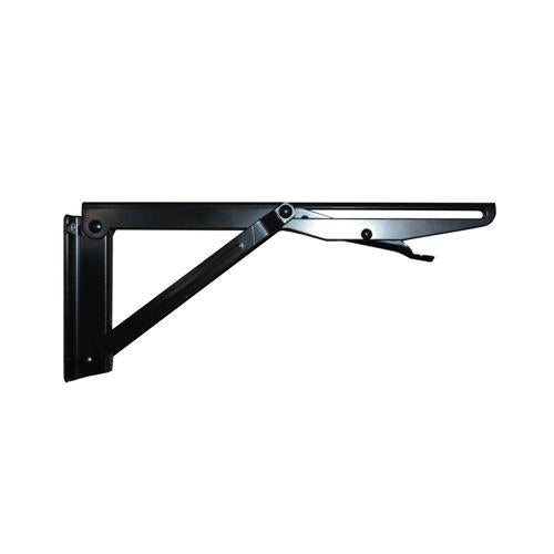 Carinya Spring Loaded Folding Bracket 250x115mm Black