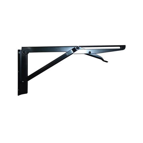 Carinya Spring Loaded Folding Bracket 300x145mm Black
