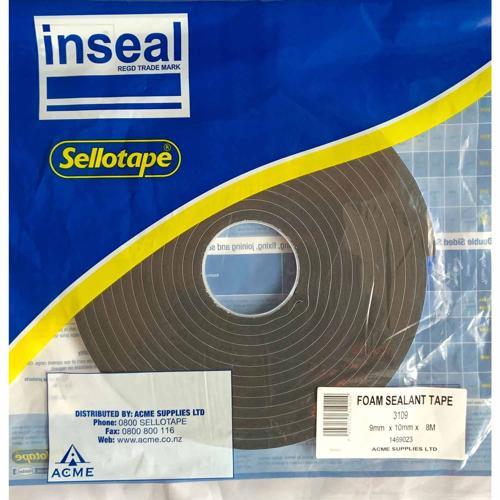 Inseal Tape 6mm X 10mm X 12m Black
