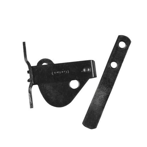 Gartner D Type Gate Latch 170mm Black Powder Coating
