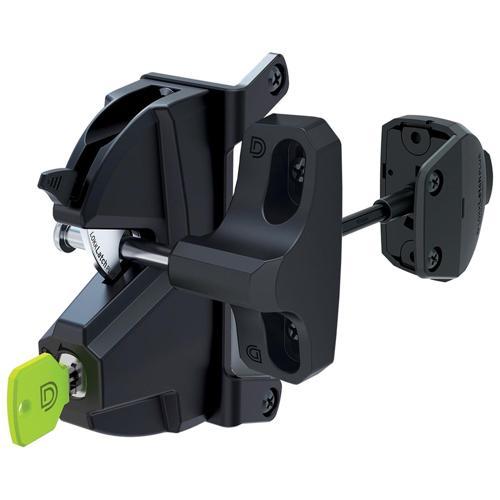 D&D Technologies LokkLatch Lockable Gate Latch With External Access Black
