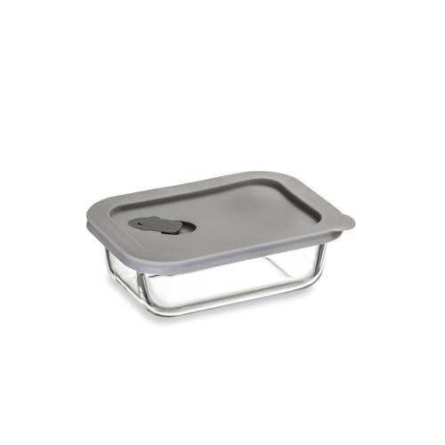ClickClack Rectangle Container 0.4L Grey