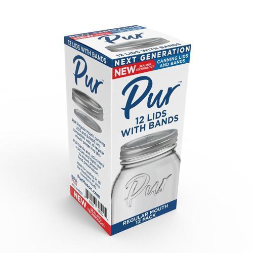 Pur Regular Lid & Band Pack of 12