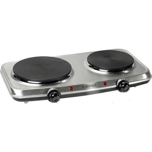Sheffield Double Hotplate 150mm/180mm Stainless Steel