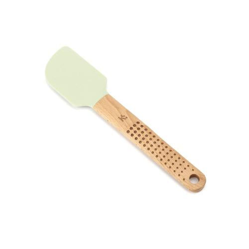 Kitchen Think Silicone Spatula With Beech Wood Handle 57 X 263 X 12mm Green