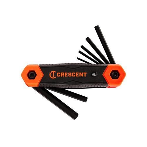Crescent Folding Metric Hex Dual Material Key Set 8 Pieces