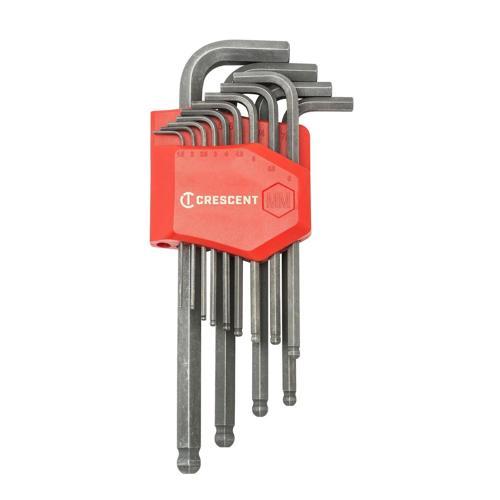 Crescent Long Ball End Metric Hex Key Set 13 Pieces