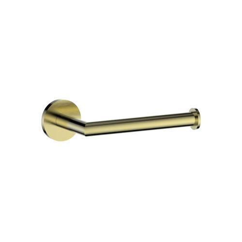 Greens Tapware Volt Toilet Roll Holder Brushed Brass 80mm X 160mm Brushed Brass