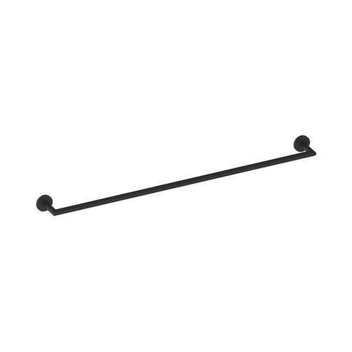 Greens Tapware Volt Single Towel Rail 600mm Matte Black 50mm X 600mm Matte Black