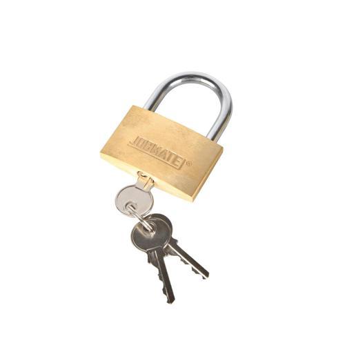 Jobmate Padlock 50mm 2 Pack Brass Pack of 2 TH2207017