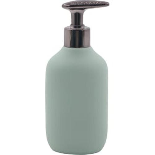 Nouveau Ophelia Ceramic Lotion Dispenser 60mm 195mm 80mm Blue & Gun Metal