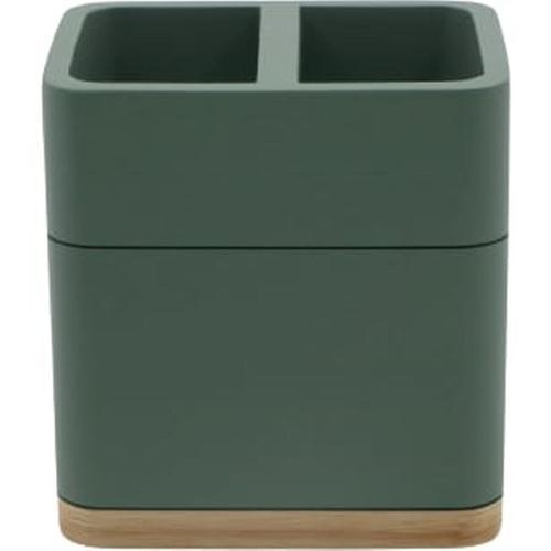 Nouveau Bridget Polyresin Toothbrush Holder 100mm 107mm 75mm Green