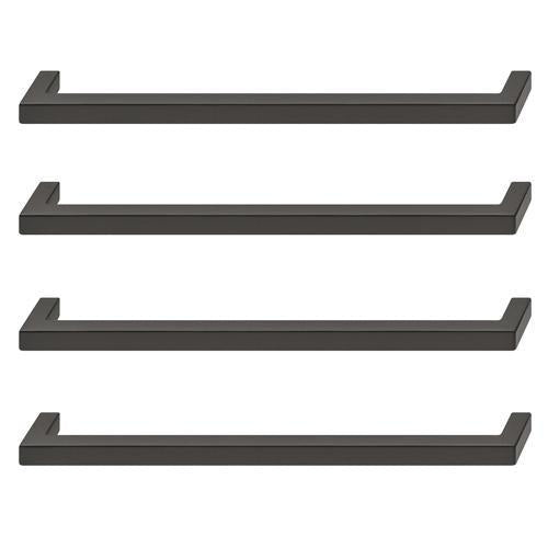 Hafele Essentials Collection Slim Square Cabinet Handles 160 X 28mm Pack of 4
