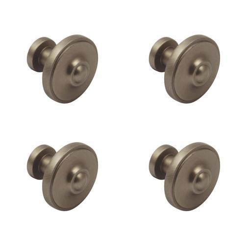 Hafele Essentials Collection Ariel Cabinet Knob 33 X 29mm Antique Pack of 4