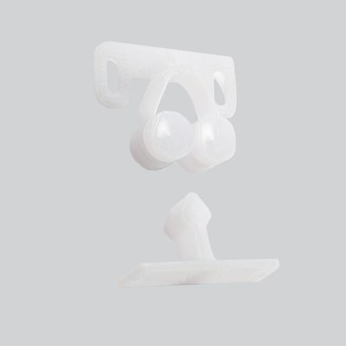Hafele Twin Roller Catch 30mm White Pack of 8