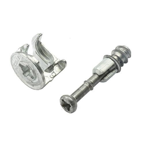 Hafele Flat Pack Furniture Connector 15mm Zinc Plated Pack of 4