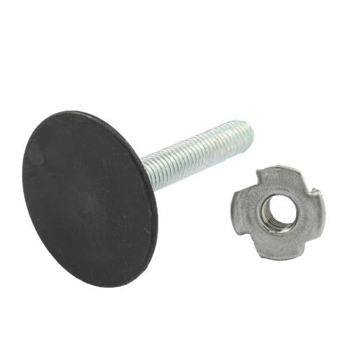 Hafele Levelling Foot M10x50mm Zinc Plated With Black Base Pack of 4