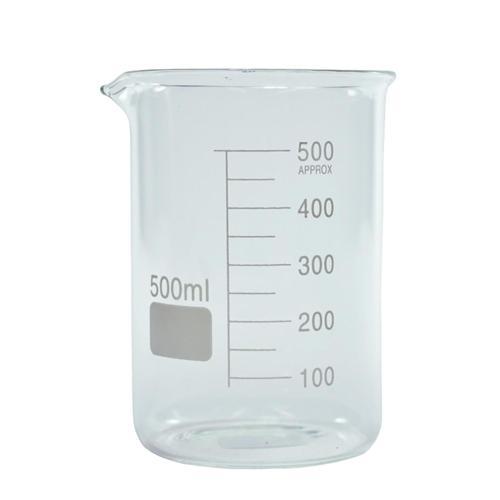 Kates Kitchen Glass Beaker 500mL 125mm 100mm 90mm