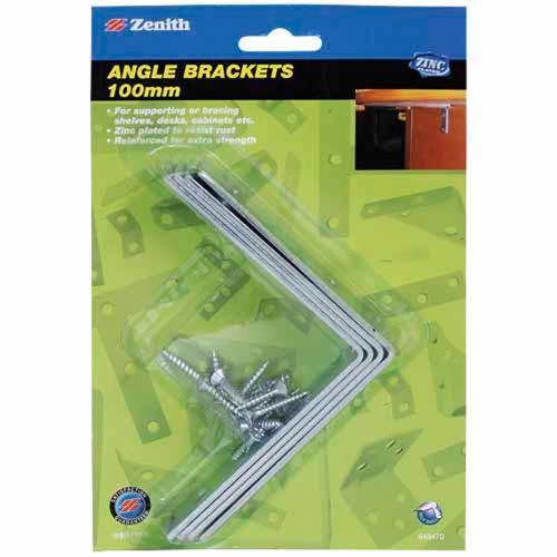 Zenith Angle Bracket 100mm Zinc Plated