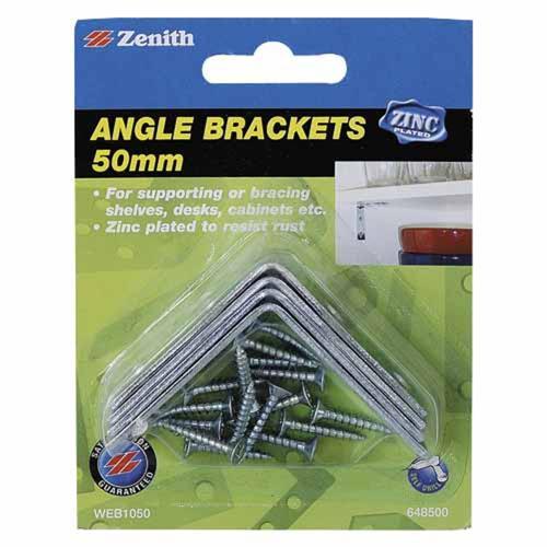 Zenith Angle Bracket 50mm Zinc Plated