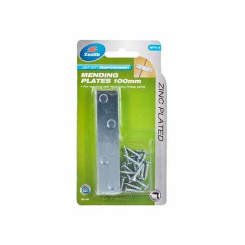 Zenith Mending Plate 100mm Zinc Plated