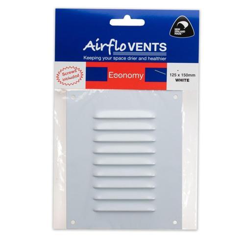 Airflo Louvre Vent 125 X 150mm White