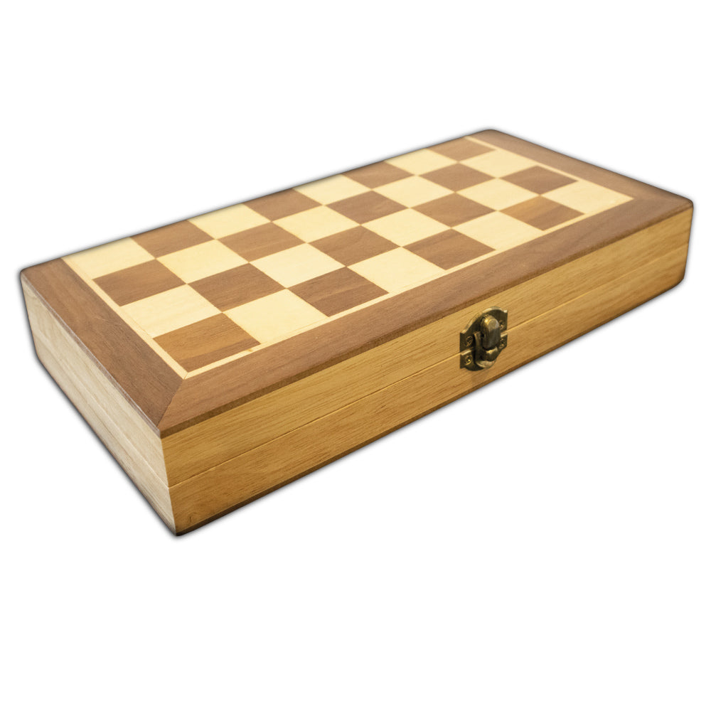 LPG Classics Wooden Folding Chess/Checkers/Backgammon Set 30cm