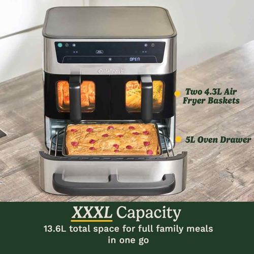 Cuisinart Tri-Zone PFAS Free Air Fryer 13.2L (AFT13XSSU)