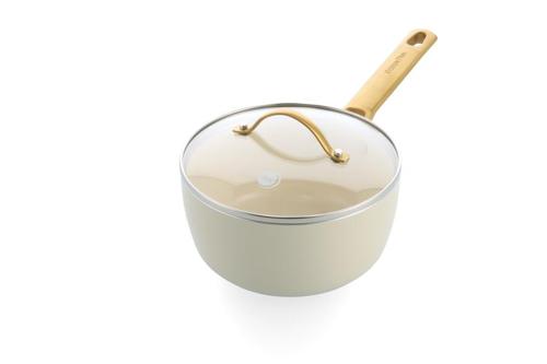 GreenPan Padova PFAS Free Saucepan 18cm/2.01L Cream