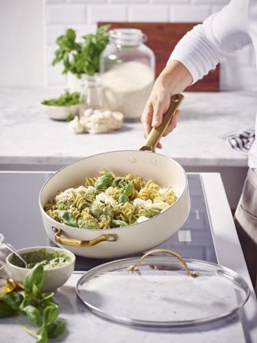 GreenPan Padova PFAS Free Saute Pan 28cm/3.6L Cream