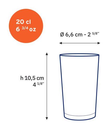 Duralex Unie Tumbler 200ml - Set 6