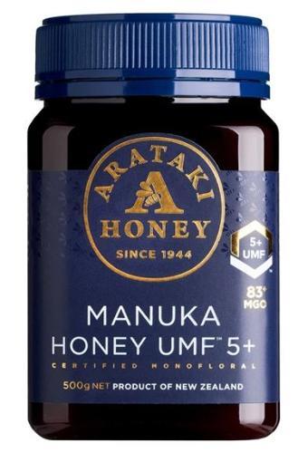 Honey Manukau Umf 5+ Polyjar 500g - Arataki